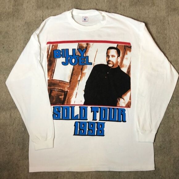 Rare Billy Joel 1998 Sold Out Concert Tour T-Shirt | 2-sided | XL - Picture 1 of 5